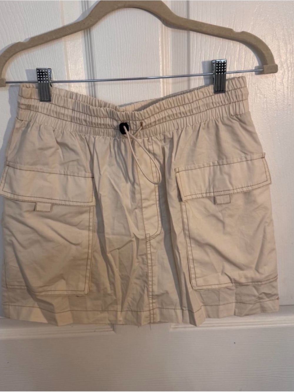 wild fable Cream Cargo Mini Skirt